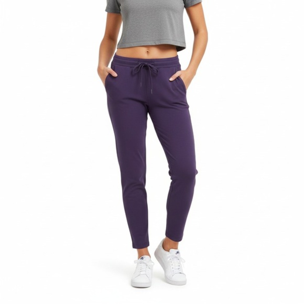 Betabrand Pants Womens XS Petite Purple Skiny Leg Sogo Jogger Dress Yoga Pull On